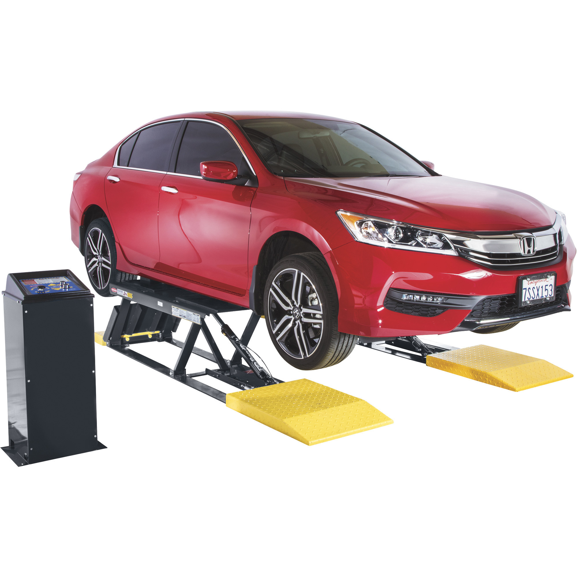 BendPak Open Center Scissor-Style Pit Vehicle Lift, 9000-Lb. Capacity, Model# P9000LT